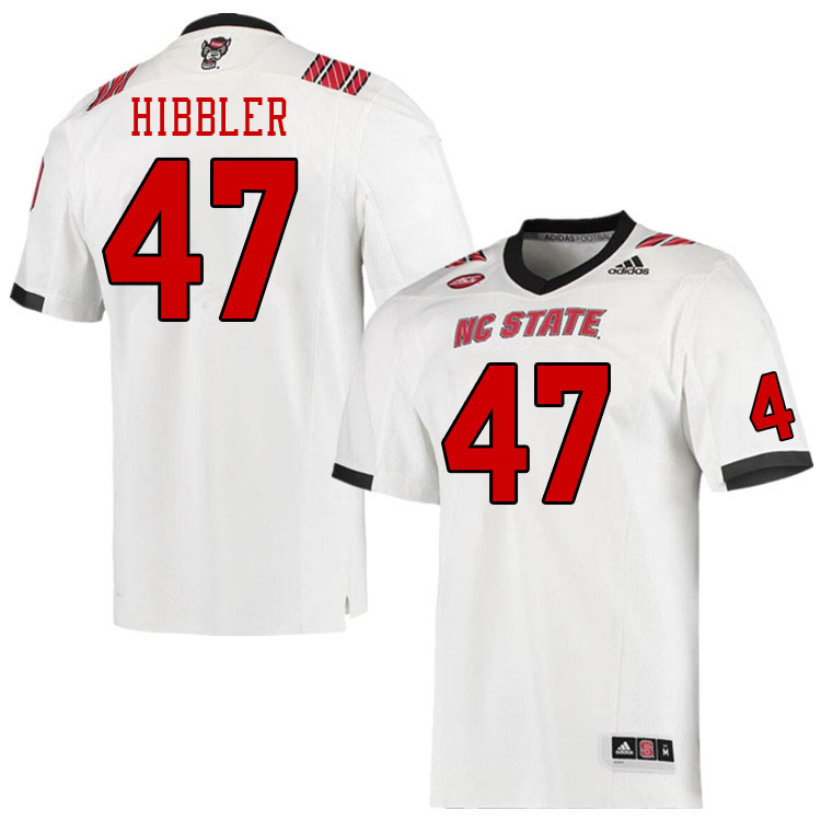 Men #47 Red Hibbler North Carolina State Wolfpacks College Football Jerseys Stitched-White